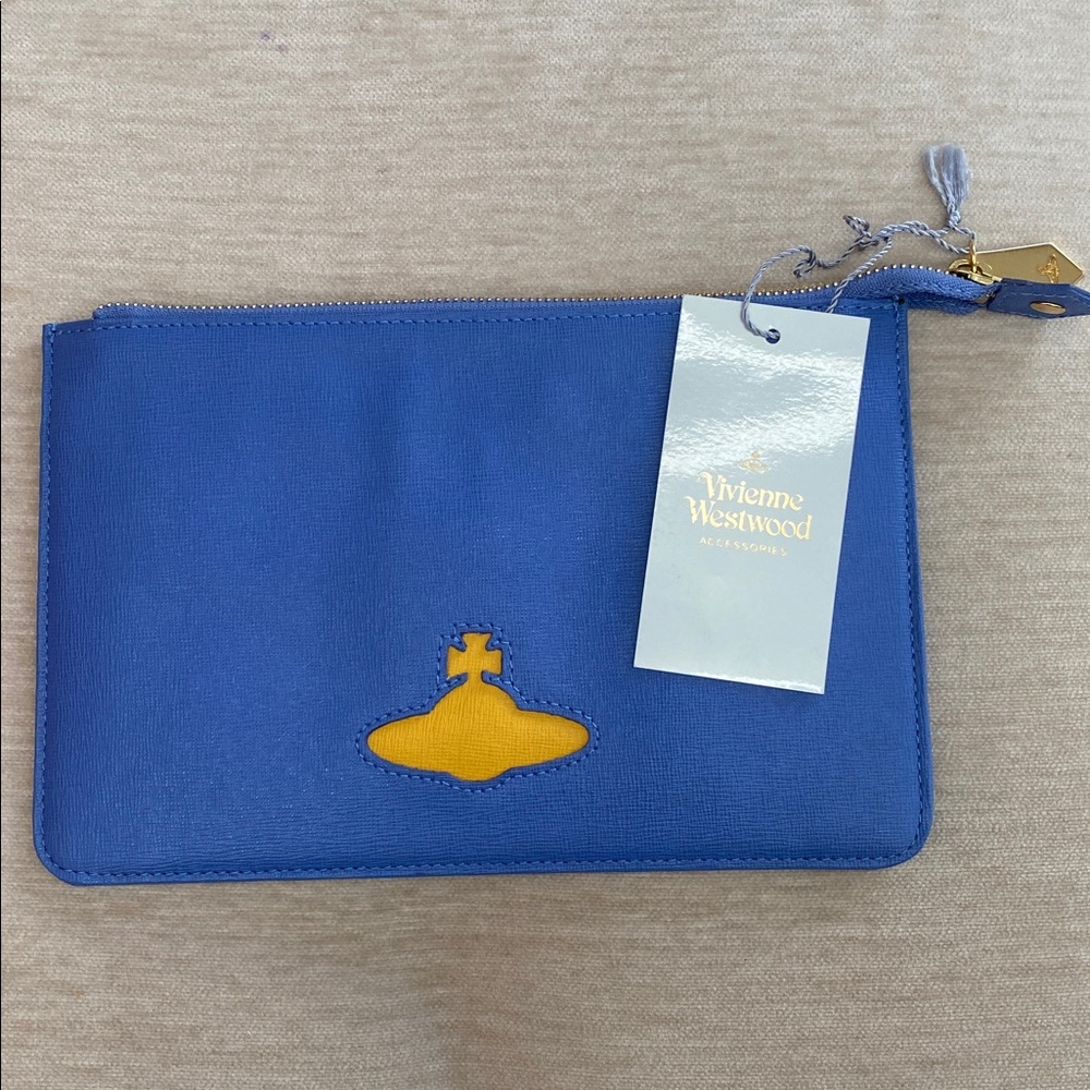 Vivienne Westwood AUTHENTIC Blue Pouch NEW
